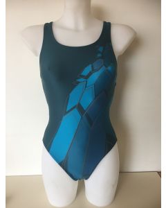 Trainingsbadpak Groen-Blauw 202665-5532