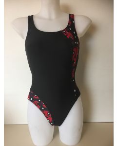 Trainingsbadpak Zwart-Rood 202697-7009